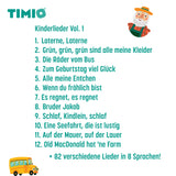 TIMIO Disc Set 1 - Wilde Tiere, Kinderreime, Musik, Farben & Körperteile